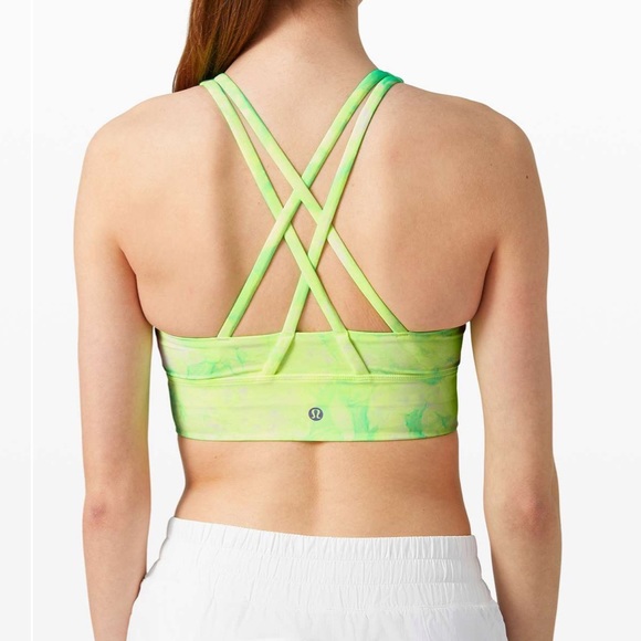 Lululemon Energy Bra High Neck Long Line Shibori *Medium Support B-D - Picture 2 of 5